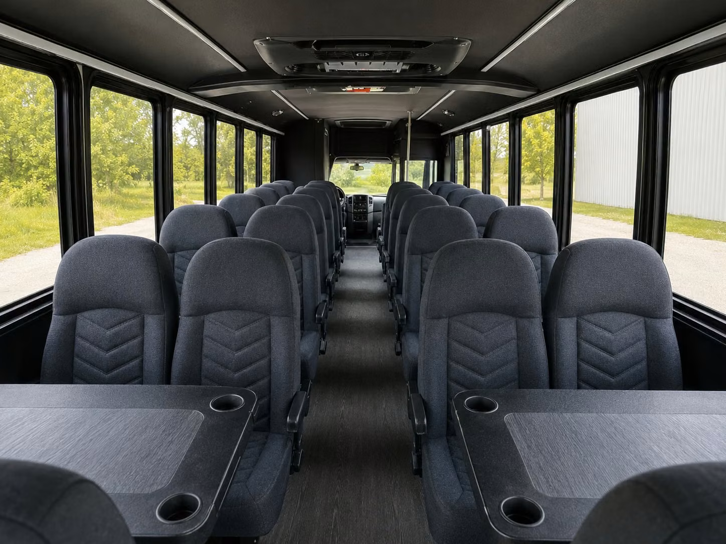 18 passenger minibus interior