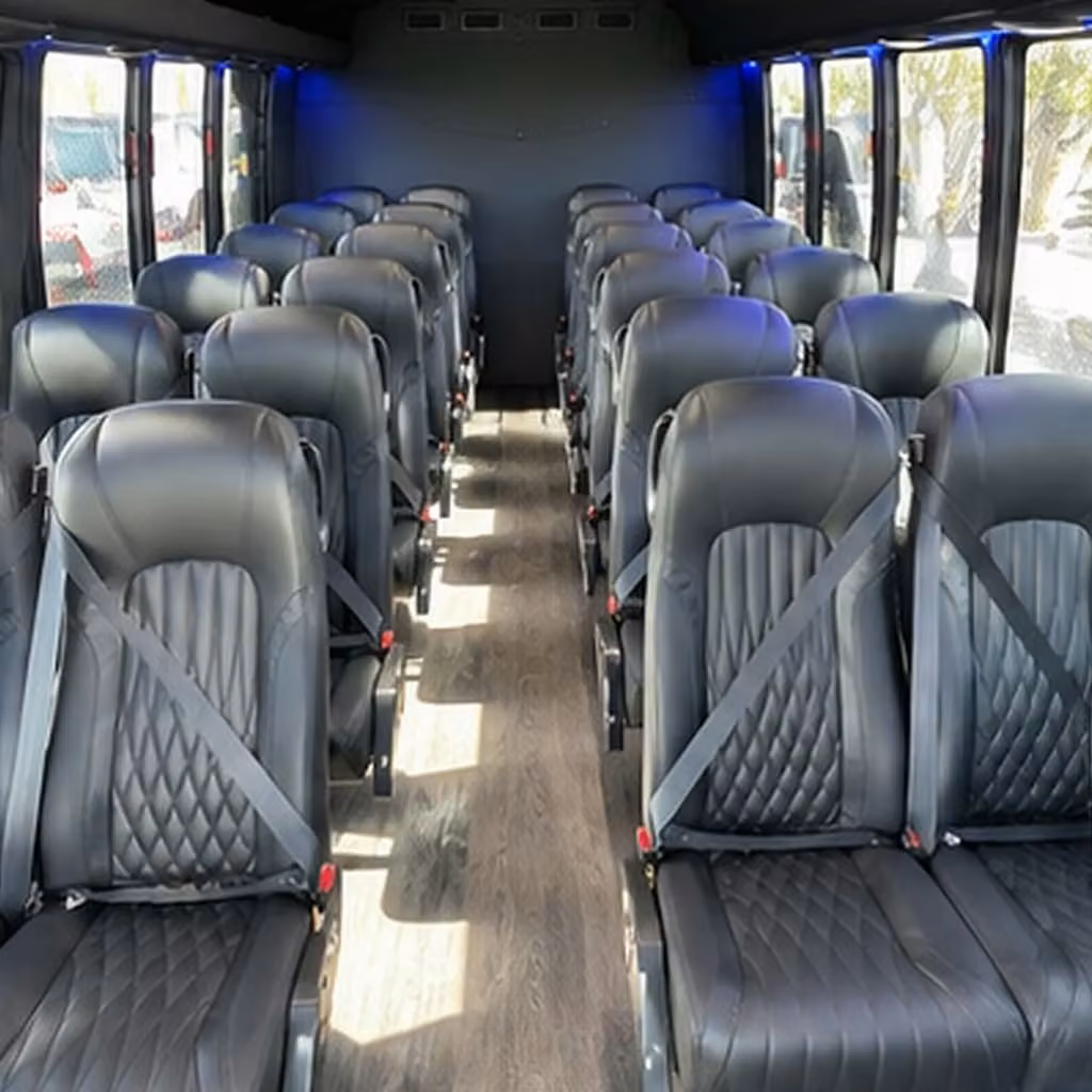 25 passenger minibus interior