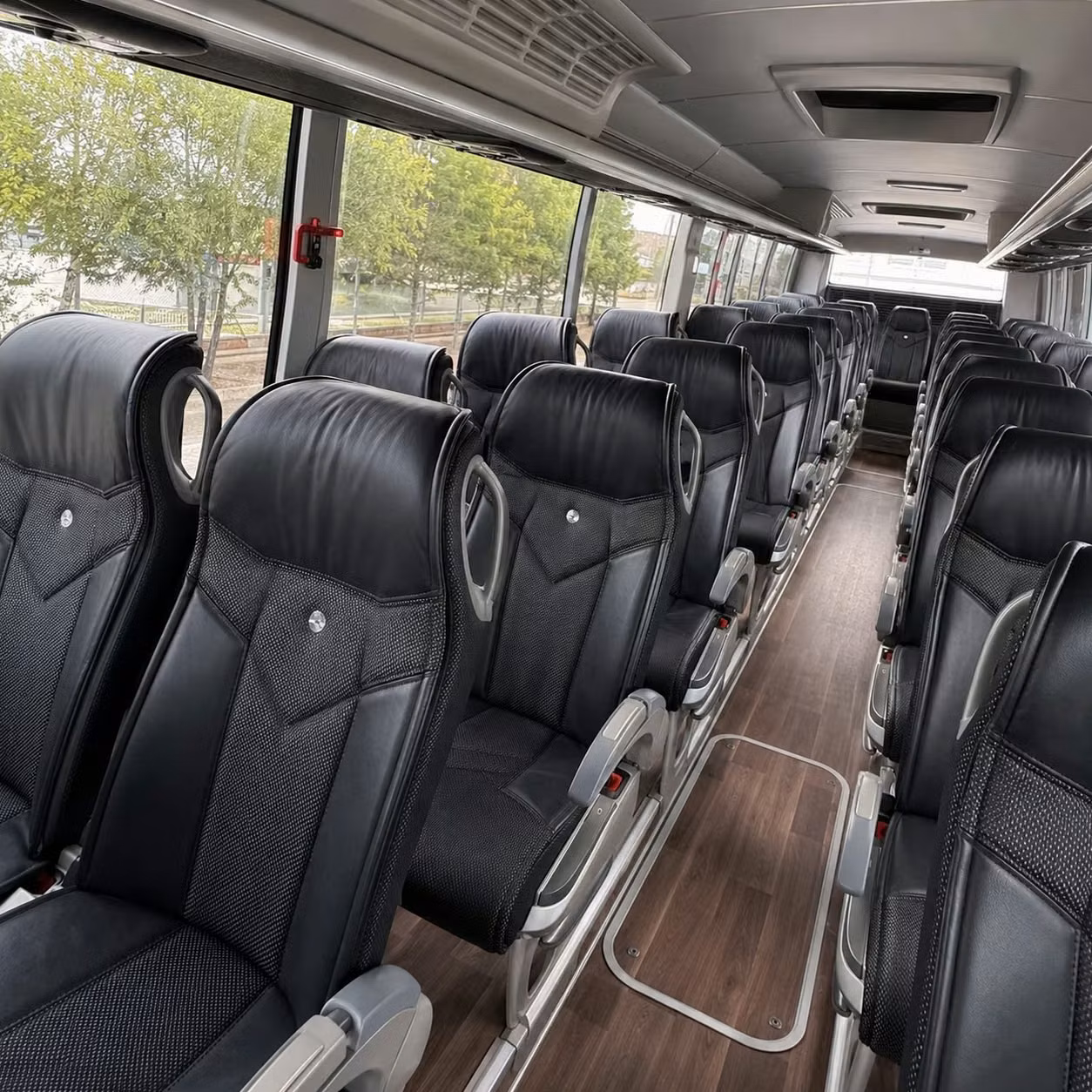 56 passenger charter bus interior