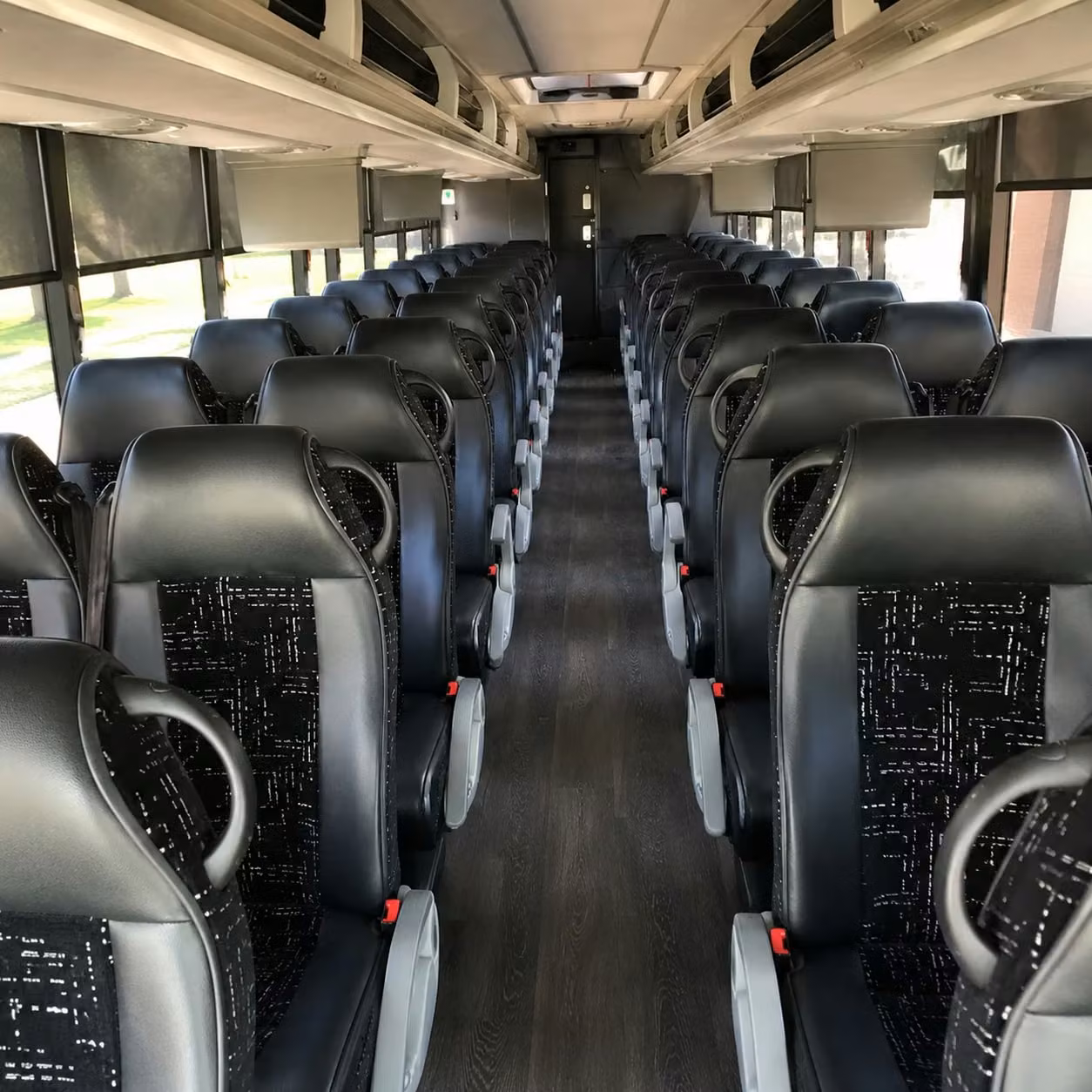 norfolk charter bus rental interior