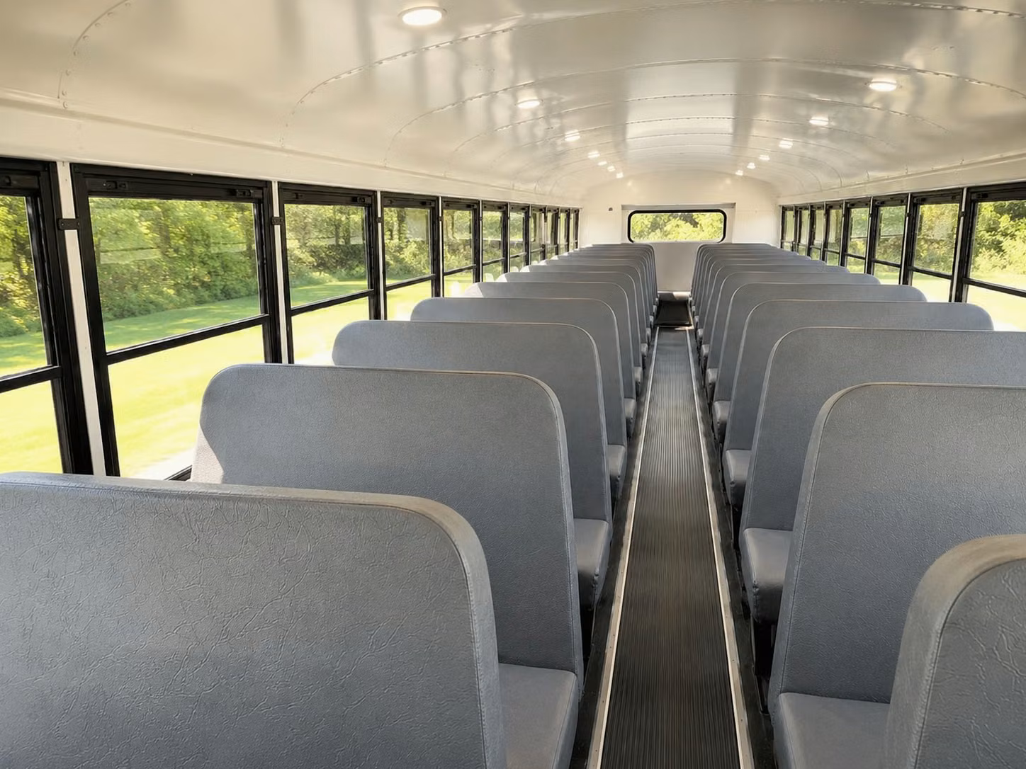school bus interior