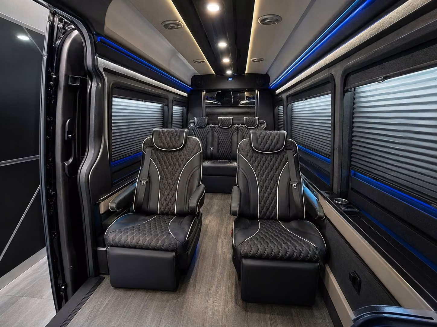 sprinter van with driver inside